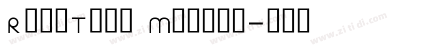 ReimTrad Medium字体转换